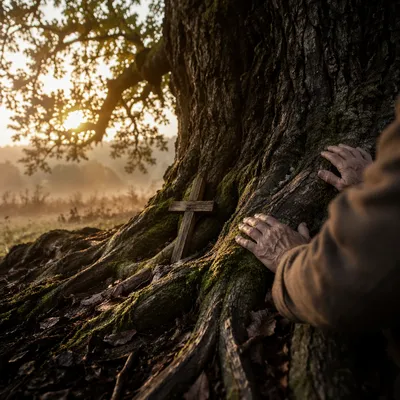 Faithful Roots Beneath Ancient Oak