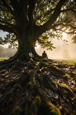 Faithful Ancient Tree with Deep Roots