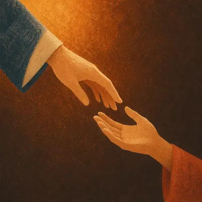 Forgiveness Hands Releasing in Warm Light