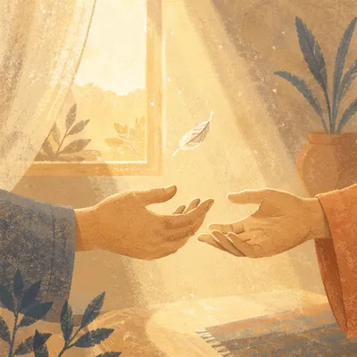 Forgiveness Hands Releasing in Morning Light