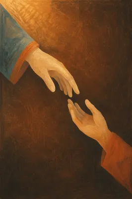Forgiving Hands Letting Go in Warm Light