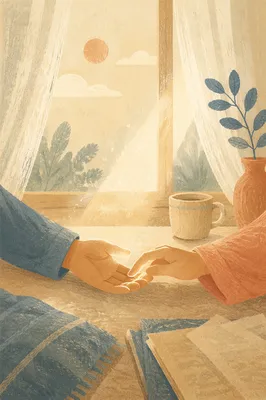 Gentle Hands Releasing in Morning Light