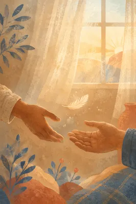 Forgiveness Hands Releasing in Morning Light