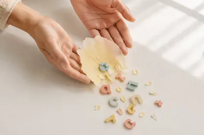 Forgiving Hands Releasing Pastel Letters