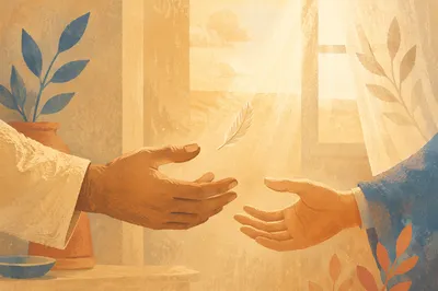 Forgiveness Hands Releasing in Morning Light