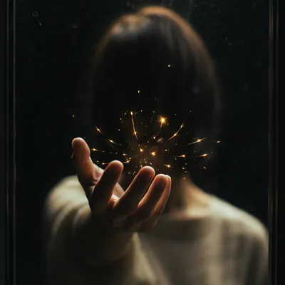 Forgiveness Hand Releasing Golden Light