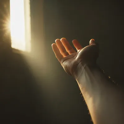 Open Hand Releasing Into Forgiving Light