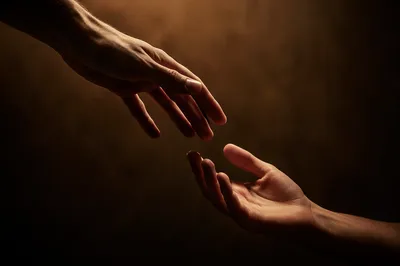 Forgiveness Hands Releasing Into Warm Light