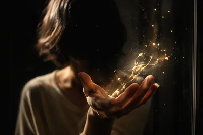Forgiveness Hands Releasing Golden Light