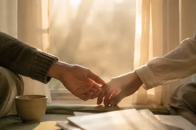 Forgiving Hands Letting Go in Morning Light