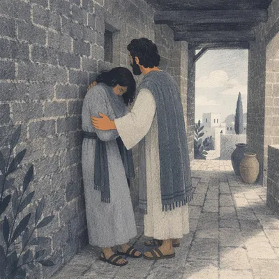 Quiet Forgiveness in a Tearful Embrace