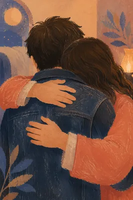Forgiveness and Reconciliation Embrace at Evening