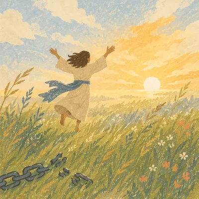 Running Free at Sunrise Meadow