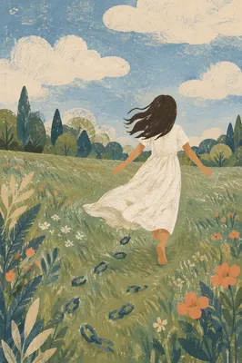 Joyful Freedom in Open Meadow