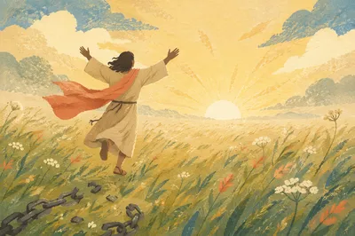 Running Free at Sunrise Meadow