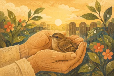 God’s Love in Gentle Cradling Hands