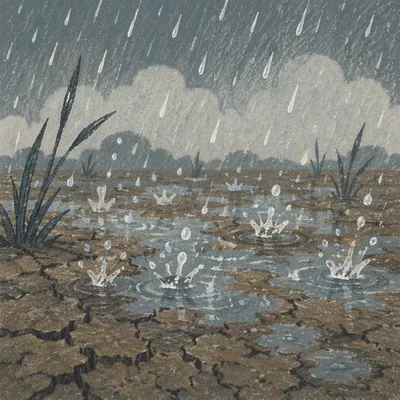 Grace Rain on Parched Earth