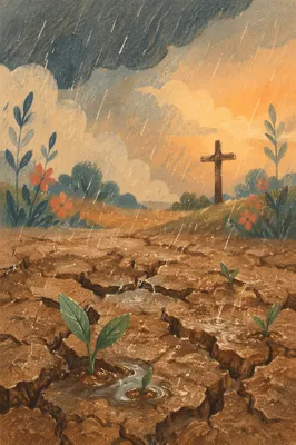 Grace Rain Renewing Cracked Earth