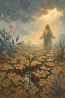 Grace Rain Reviving Cracked Earth