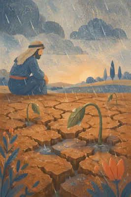 Grace Rain Reviving Cracked Earth