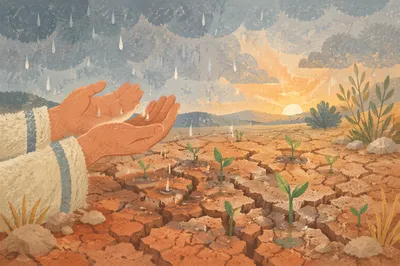 Grace Rain on Cracked Earth