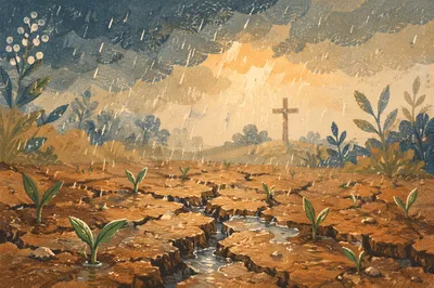 Grace Rain Renewing Cracked Earth