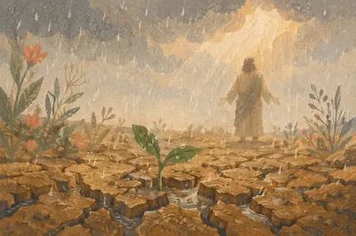 Grace Rain Renewing Cracked Earth