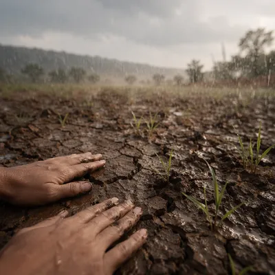 Grace Rain Renewing Cracked Dry Earth