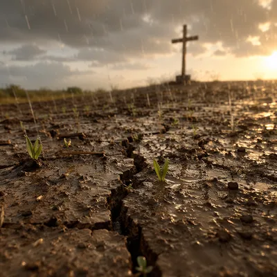 Grace Rain Renewing Cracked Earth