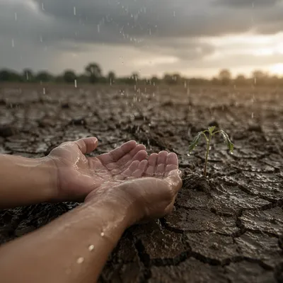 Grace Rain on Parched Earth