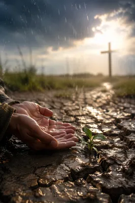 Grace Rain on Cracked Earth