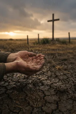 Grace Rain Over Cracked Earth