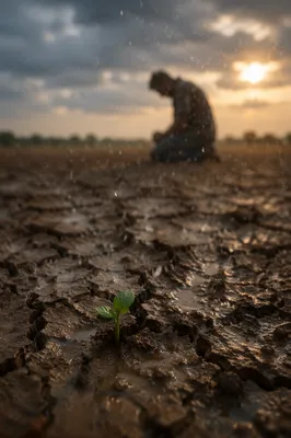 Grace Rain Renewing Cracked Dry Earth