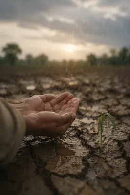 Grace Rain Over Parched Earth