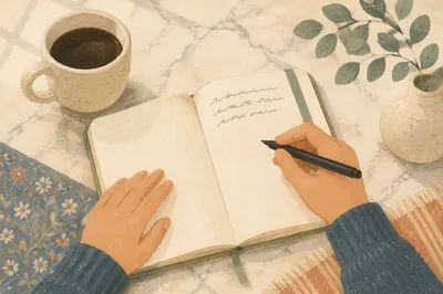 Morning Gratitude Journal and Coffee Ritual