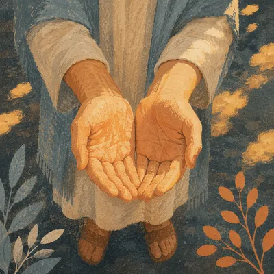 Open Hands Receiving Warm Sunlight