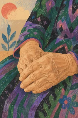 Gentle Healing Hands in Quiet Peace
