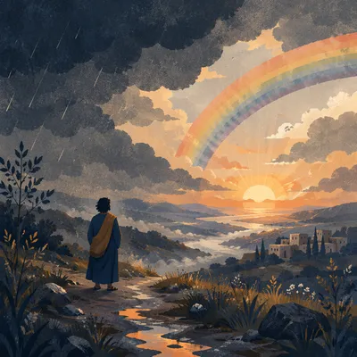 Hopeful Sunrise After Stormy Night