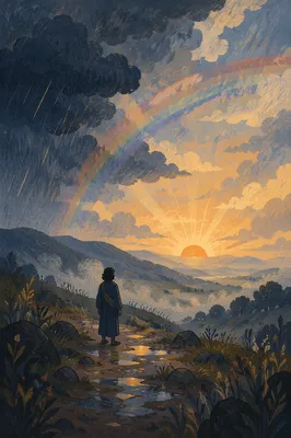 Hopeful Sunrise After Stormy Night