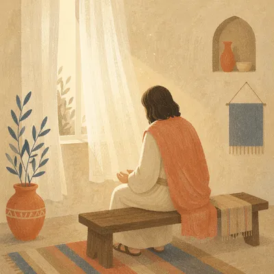 Humble Reflection in Gentle Morning Light