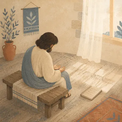 Humble Prayer in Gentle Morning Light