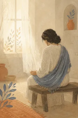Humble Prayer in Gentle Morning Light
