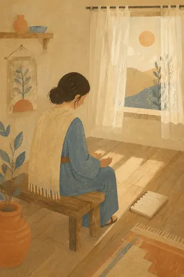 Humble Prayer in Gentle Morning Light