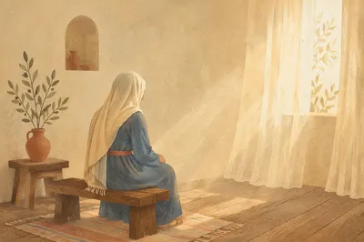 Humble Prayer in Gentle Morning Light