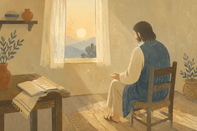 Humble Prayer in Gentle Morning Light