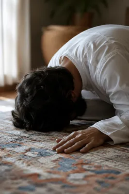 Humble Prayer in Gentle Window Light