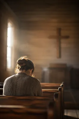 Bowed in Humility by Morning Chapel Light