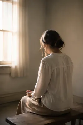 Humble Prayer in Soft Morning Light