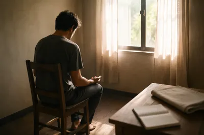 Humble Prayer in Gentle Morning Light
