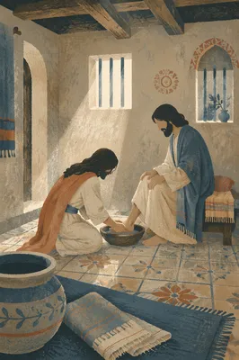 Humble Foot Washing in Quiet Service